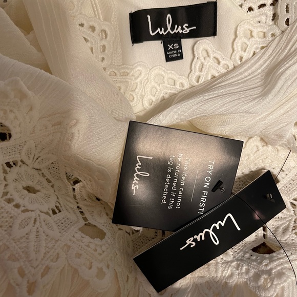 White Lace Crochet Cut Out Maxi Dress - Picture 12 of 13